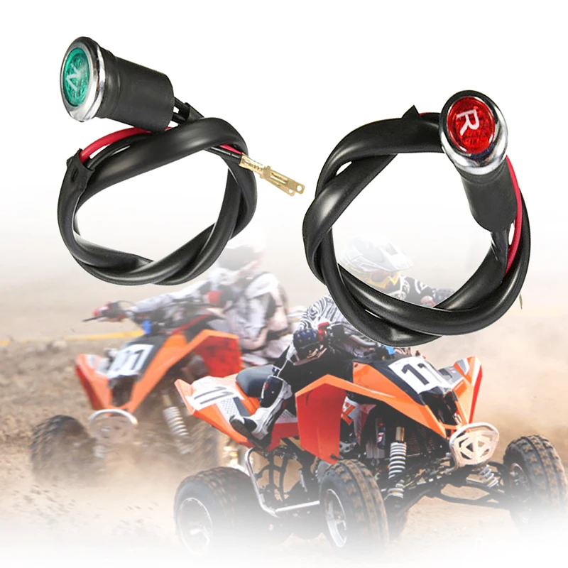 2 Pcs ATV Neutral &amp Reverse Light Gear Indicator For 90cc 110cc 125cc 150cc 200cc 250cc 300cc Quad DC 12V Colors | Автомобили и