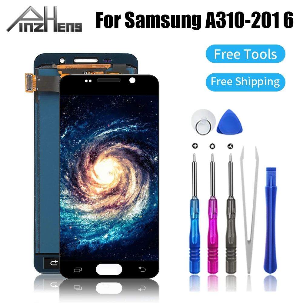 ЖК дисплей PINZHENG для Samsung Galaxy A3 2016 сенсорный экран с цифровым преобразователем в