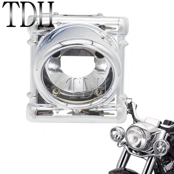 

For Harley Sportster Dyna 67971-04 Chrome Plated Headlight Nacelle Headlamp Complete Nacelle Kit FXD FXDC FXDX 1994-2005 XL 883