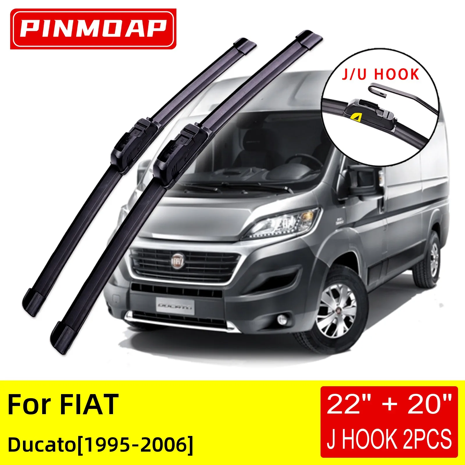 For Fiat Ducato 2000 2001 2002 2003 2004 2005 2006 Front Wiper Blades