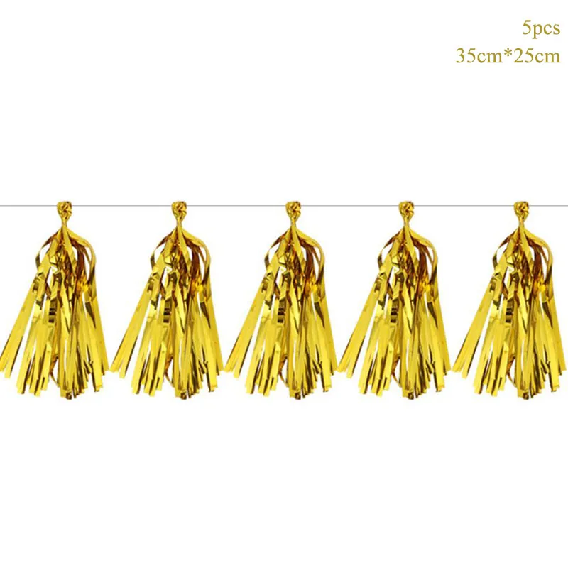 Gold Tassel Taoup Gold 50th Birthday Party Tableware Cups Plates Towels Table Cover Happy 50 Birthday Party Decors Adult Parents Grandparent - Цвет: Gold Tassel