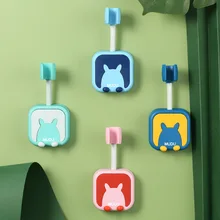 Adjustable Shower Head Holder Self-adhesive Handheld Drill-free Showerhead Rack Punch-free Bathroom Wall Mount Bracket