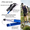 Anti Shock Walking Stick Hiking Trekking Trail Ultralight 4-section Adjustable Canes Aluminum Alloy Folding Cane Walking Sticks 4