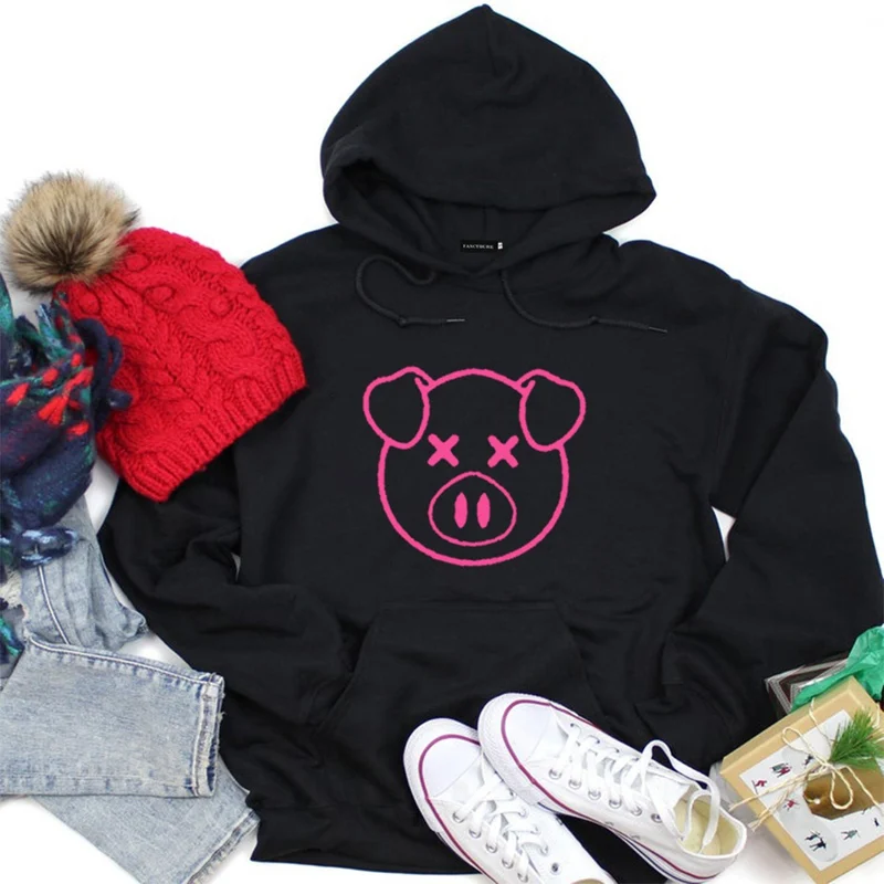 Lucky Pig 3D женские толстовки модные кавайные толстовки 3D зимние повседневные женские толстовки