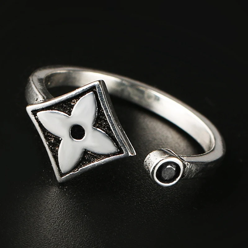 Корейское винтажное модное тайское серебряное хипстерское кольцо с листьями