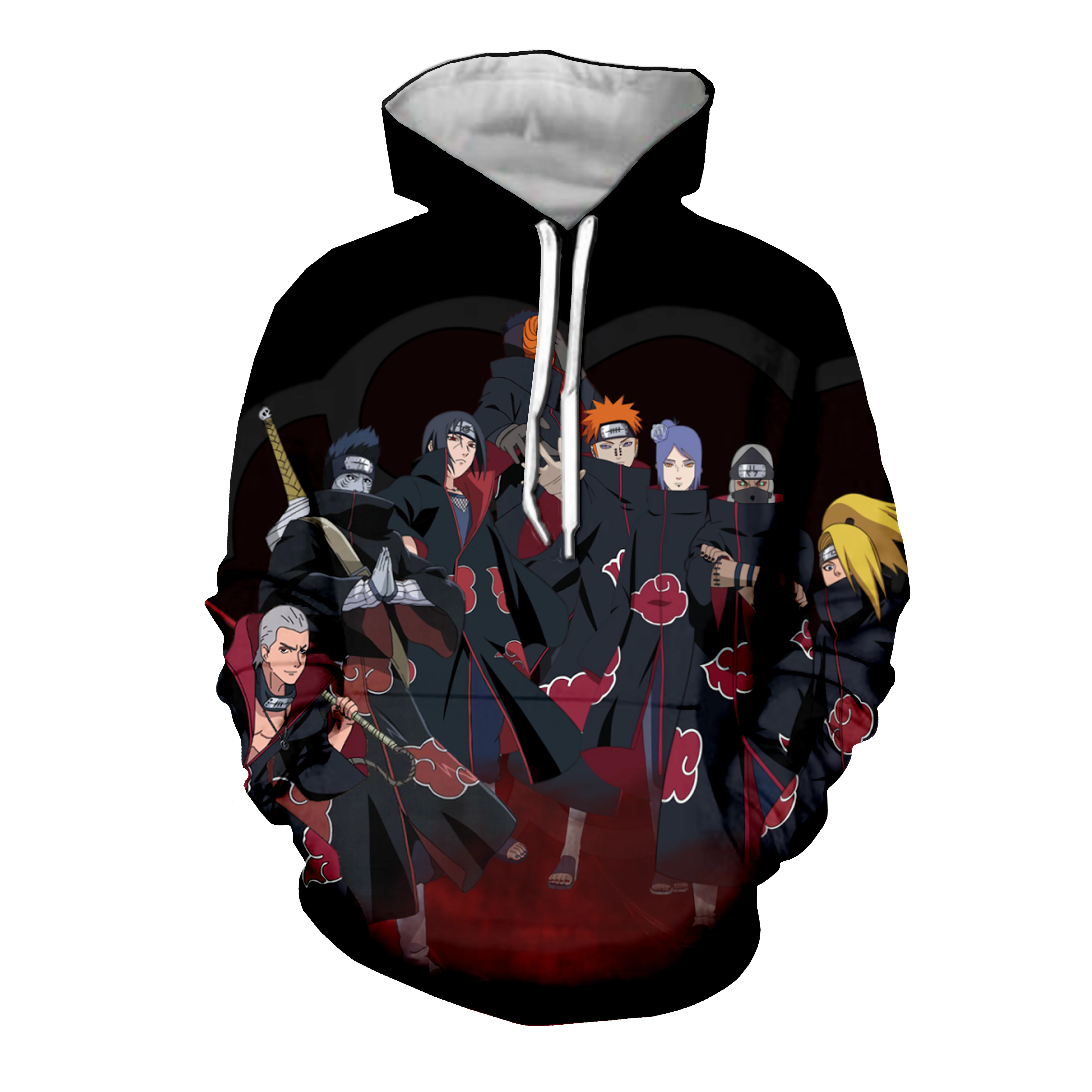 YOJULY Naruto hot sale Hoodies Jacket boy girl teens 3D Hoodie Cosplay Akatsuki Hoodies Sweatshirt streetwear hip hop Anime C113