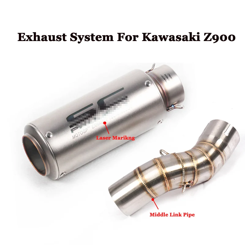 Слипоны для Kawasaki ninja Z900 moto rcycle GP Проект Akrapovic выхлопной наконечник глушитель escape moto полная система со средней связью трубы