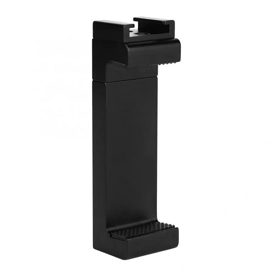 

Metal Adjustable Mobile Phone Tipod Mount Clip Clamp Holder with Hot Shoe 1/4 Inch Screw for Mic LED Light 63-85 mm Mobile Phone