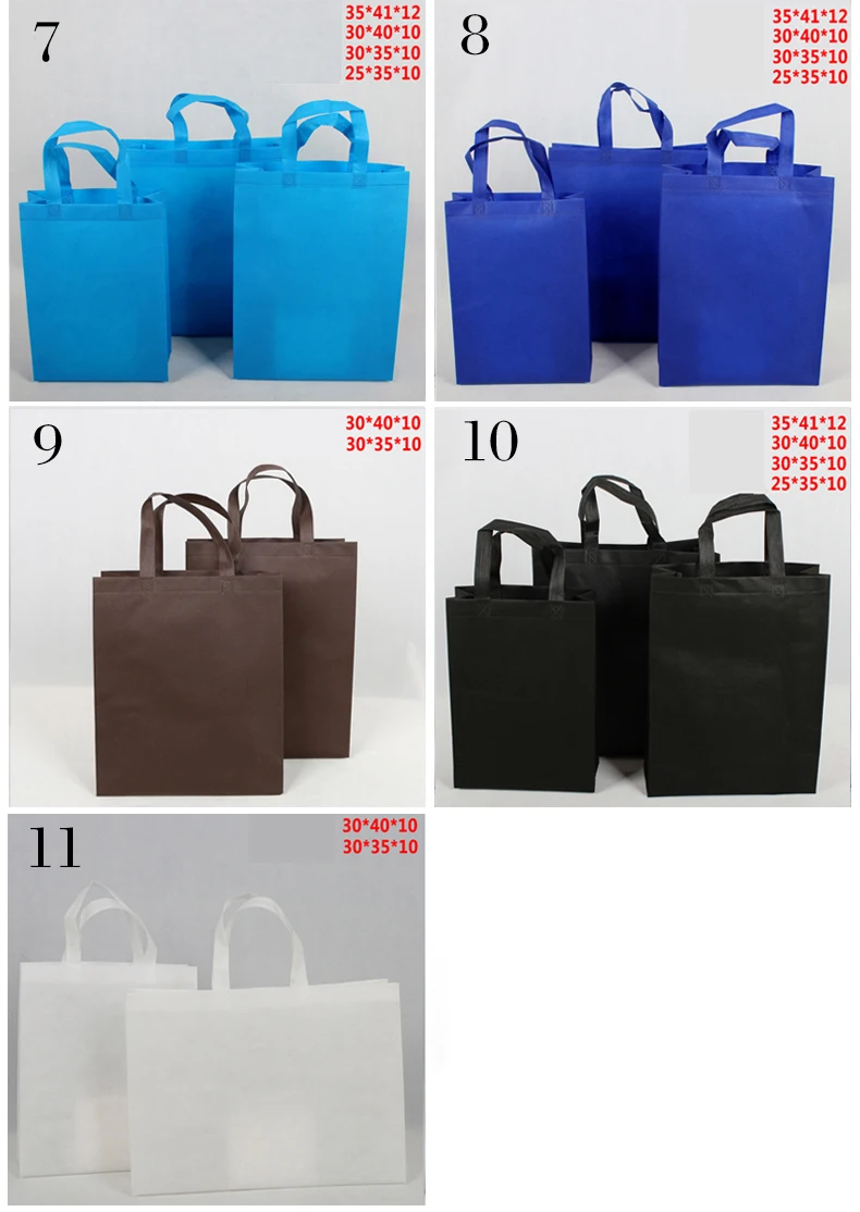 Non-woven Fabric Garment Ad Hand Tote Custom Print Packing Bag Propaganda Eco School Blank Cosmetic Clothing Store Shoe Box Gift