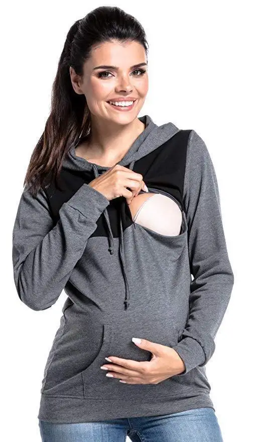 

pregnant woman sweatshirts oversized hoodie casual patchwork pullovers harajuku hoodies 2020 oversized streetwear clothes