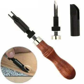 

Working Tools Leather Beveler High quality Metal Wood 15.7cm Leather Craft