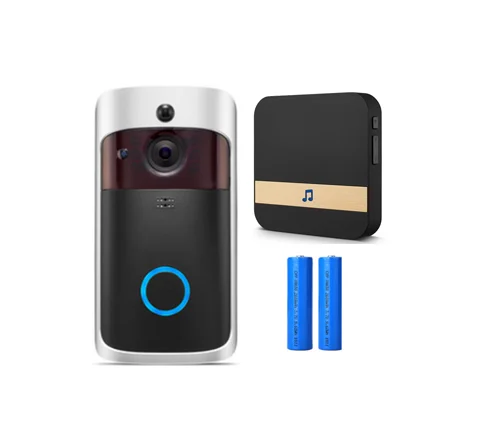 set 4 Умный wifi дверной звонок Deurbel видеодомофон Deurbel 720P Telefoontje дверной звонок домашняя охранная сигнализация IR Nachtzicht IP камера 1MP - Цвет: set 4