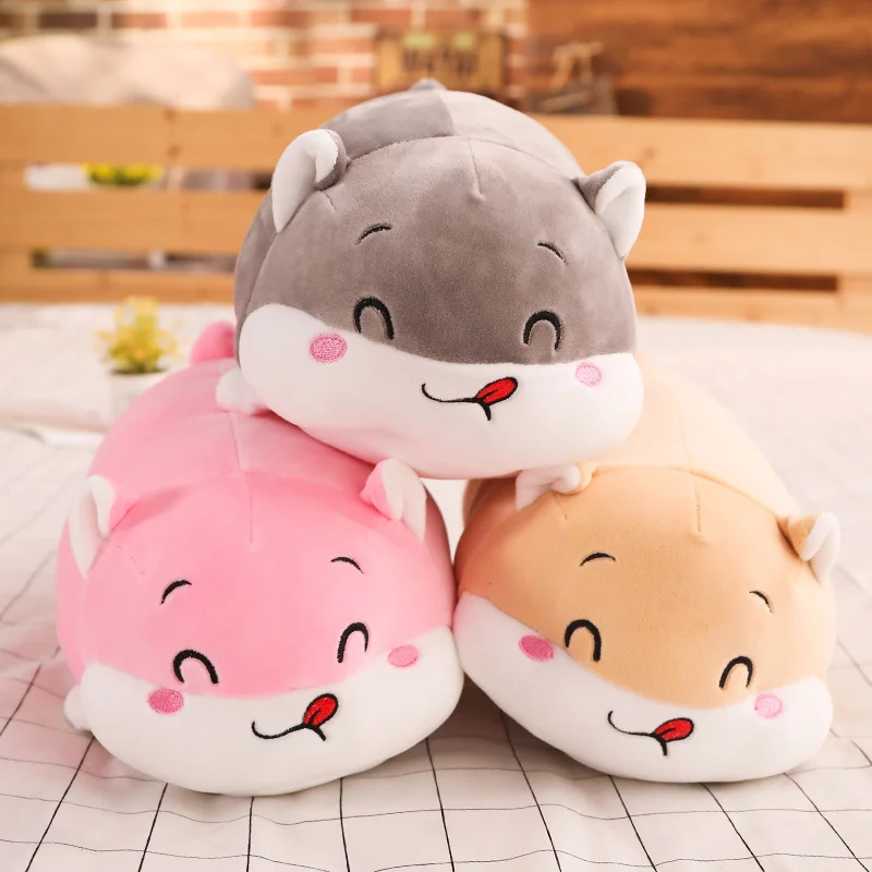 Чучело хомяка куклы длинные Животные подушка для подушек для Plushie игрушка розовый/серый/коричневый детский спальный компаньон для детей подарок 40/55 см
