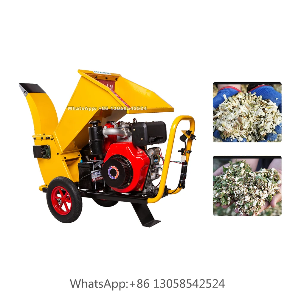 Wood Chippers Petrol Shredder Wood Mulcher Timber Branches Industrial
