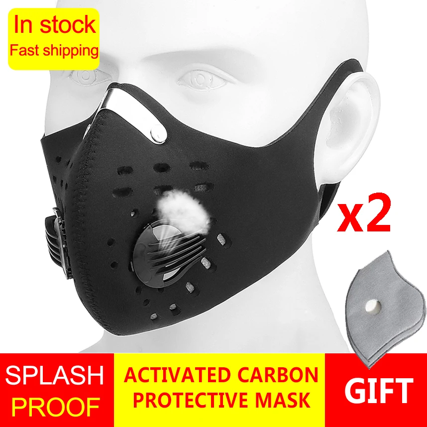 

2pcs/Lot Filter Face Mask 5 Layers Of Protection Mouth Mask Respirator Masque Dust Mask Anti Droplet Infections Face Masks Pm2.5