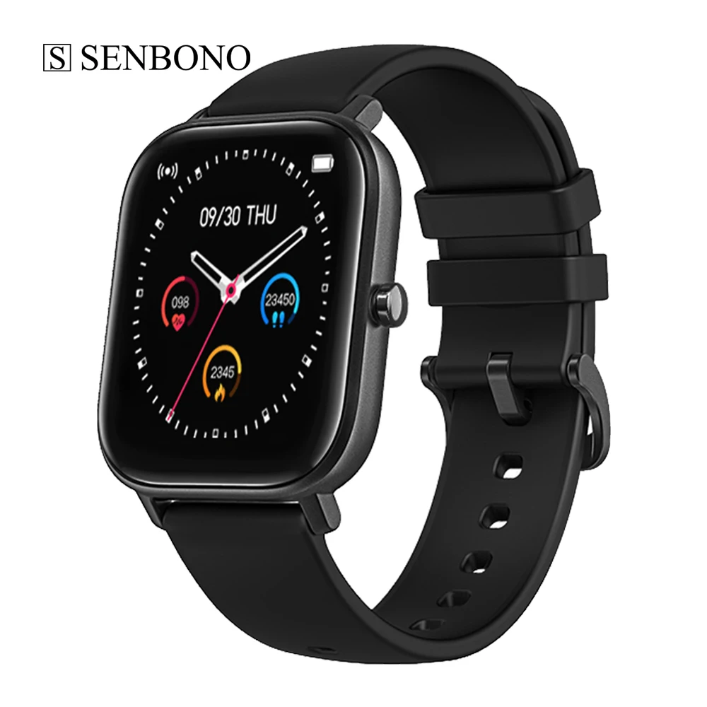 SENBONO Dropshipping P8 Smart Watch  Men Women Sport Clock Heart Rate Fitness tracker Sleep Monitor Smartwatch for IOS Android