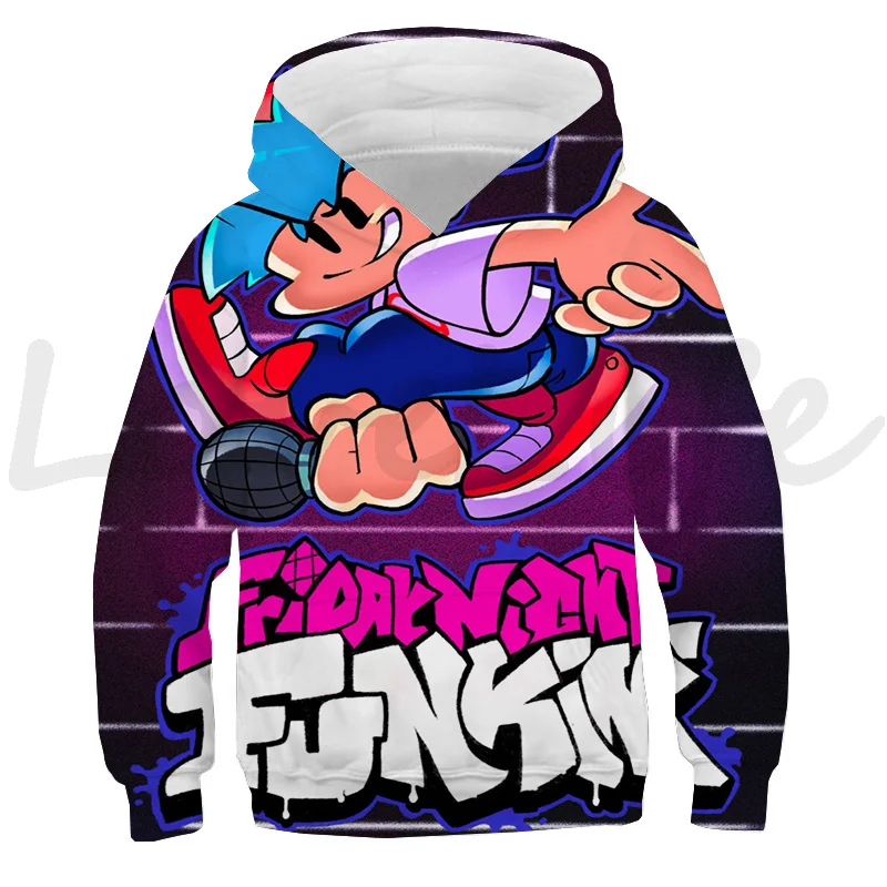 thumbnail image 1 of Nueva sudadera con capucha con estampado 3D Friday Night Funkin para niños, ropa para niños, sudadera de moda para niños, ropa de calle, juego de anime, camisetas de gran tamaño, 1 of 5