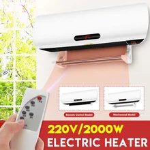 220V เครื่องปรับอากาศกันน้ำจอแสดงผล LED ไฟฟ้าติดผนังห้องนั่งเล่นห้องน้ำพื้นที่อุ่นจับเวลาเคร...(China)