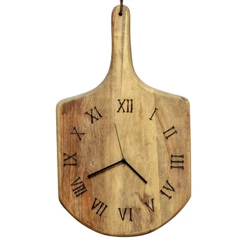 

Hanging Simple Wall Clock Wood Silent Single Face Clock Wall American Country Orologio Cucina Wall Watches Home Decor EF50WC