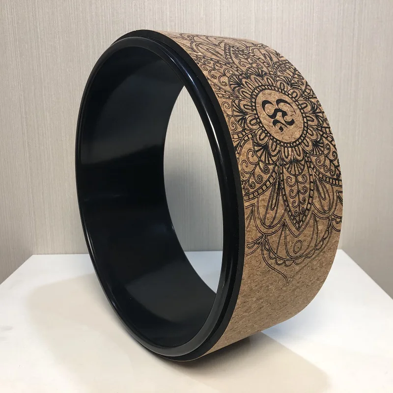 Wooden Yoga Wheel Pilates Circle Professional TPE Slimming Yoga Circle Gym Exercise Back Training Tool Half-round Yoga Circle