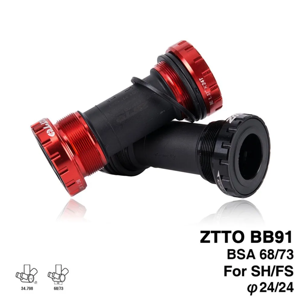 

ZTTO BB91 Aluminum Alloy External Bearing Bottom Brackets for Bicycle Thread For Parts Prowheel Crankset Waterproof CNC MTB