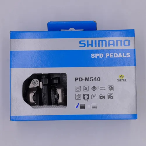 Black SHIMANO PD-M540 педаль для горного велосипеда SPD MTB - Цвет: Black