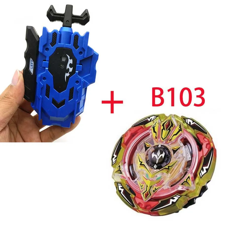 Спиннинг Bayblade BURST B-104 B-105 с средство для запуска Beyblade Bay blade металл пластик Fusion 4D Подарочные игрушки для детей - Цвет: B103