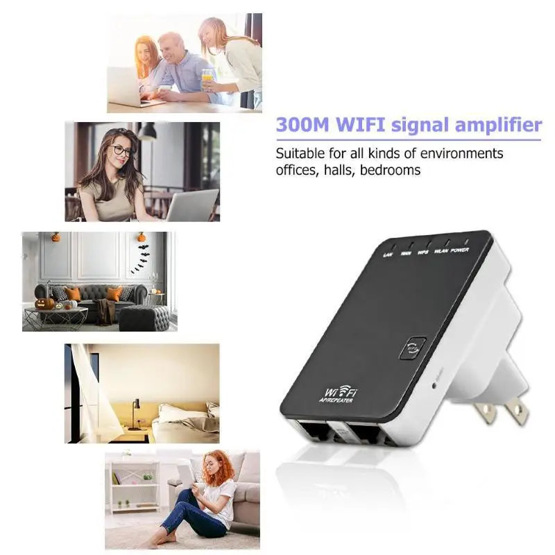 DishyKooker 300 м усилитель сигнала беспроводной wifi расширитель диапазона ретранслятор усилитель сигнала сетевой маршрутизатор с двумя портами
