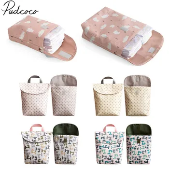 

2020 Reusable Diaper Bags Toilet Training Packages Mini Waterproof Wet Dry Bag for Baby Infant Cloth Diaper Nappy Pouch