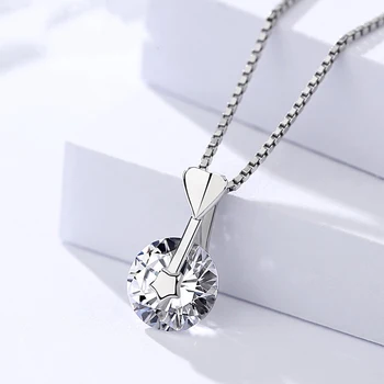 

Genuine S925 sterling silver Arrow pentagram pendant Korean Version trend zircon ladies simple meteor pendant silverware jewelry