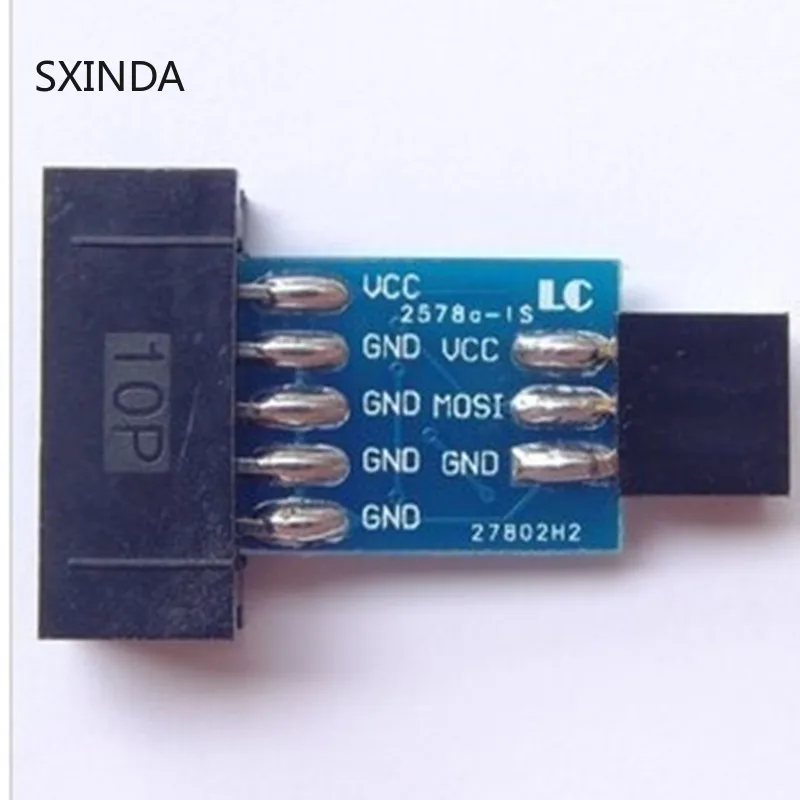 LC-01 10Pin до 6 Pin плата адаптера+ USBASP USBISP AVR программист USB ATMEGA8 ATMEGA128 ATtiny/ШИМ 10Pin модуль провода DIY