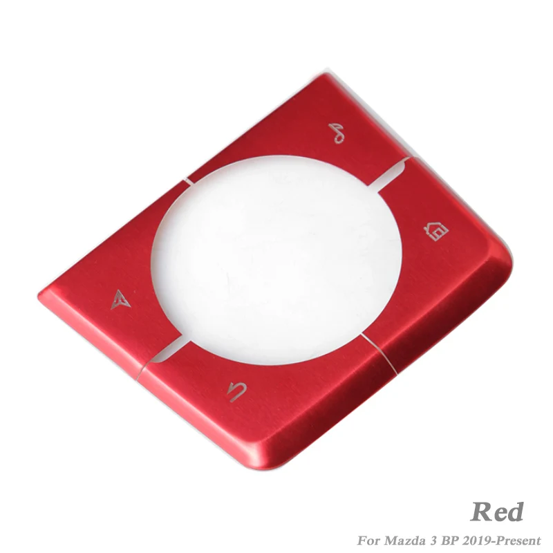 4pcs red Автомобильный Стайлинг интерьера молдинги электронный ручной тормоз Блестки для Mazda 3 BP-Н. В. Мультимедийные кнопки полые блестки - Название цвета: 4pcs red