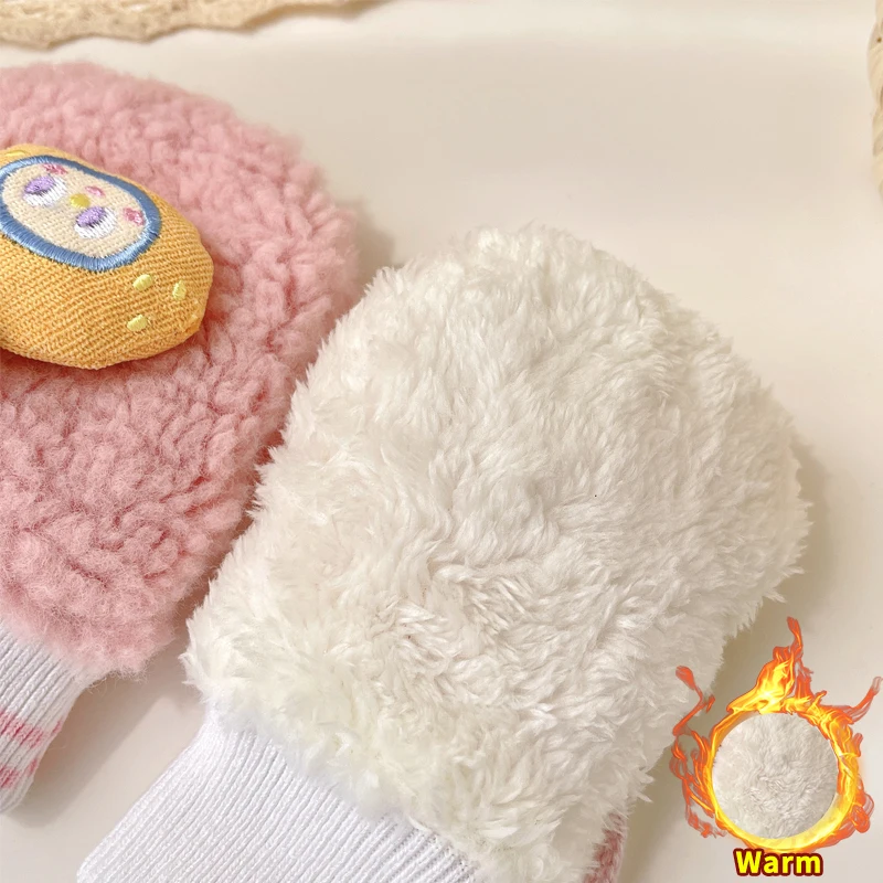 0-10 Years Old Winter Children Girls Soft Half Finger Cover Animal Warm Fingerless Gloves Outdoor Warm Mittens Gloves for Kids
