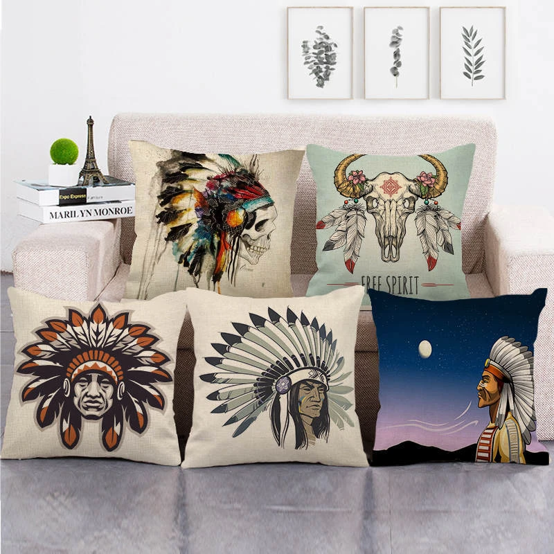 telex wees stil kruising Indianen Gedrukt Vierkante Sierkussen Cover Hoge Kwaliteit Kussenhoezen  Dreamcatcher Art Auto Kussens Zetel Auto Decor Kussensloop|Kussensloop| -  AliExpress