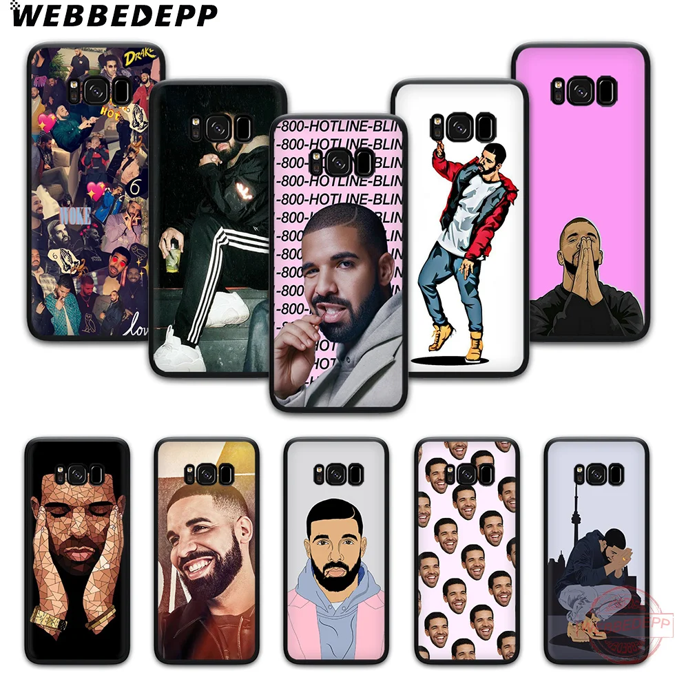 WEBBEDEPP Cute Drake Art Soft TPU Silicone for Samsung Galaxy S6 S7 Edge S8 S9 S10 S10e Plus A2 A3 A5 A6 A7 A8 A9 |