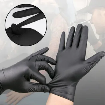 

100Pcs Anti Slip Disposable Gloves Waterproof Exam Multiuse Laboratory Oilproof Tattoo Household Nitrile Gloves Latex Free #N