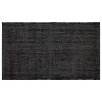 

Handmade Black Vintage Overdyed Turkish Area Rug 170x286 Cm-5'7''X9'5''