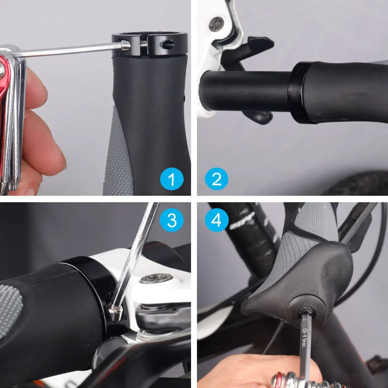 14 см горный велосипед MTB резиновый нескользящий рога велосипед тиски комплект аксессуары для езды
