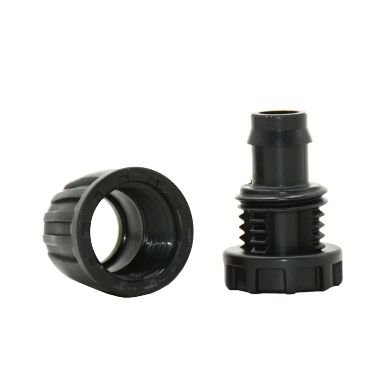 

1/2" Garden Hose Plug End 16mm Water Seal With lock Nut PE Tube End Connectors Irrigation Plug Fittings 3Pcs