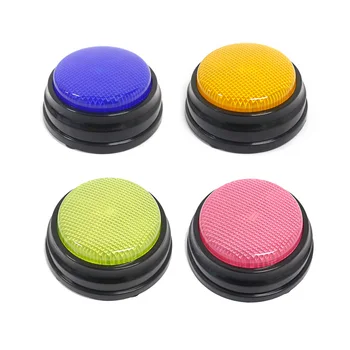 

Recordable call button answer buzzer with LED function children's language education toy in four colors