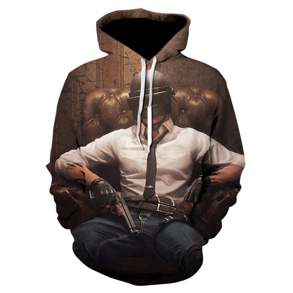 High quality 3D Pubg hoodie Men/Women's Popular Game Fashion Personality 3D Printing Pubg Men's hoodies winter jacket men