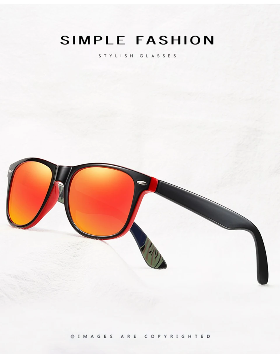 ELITERA Классические поляризованные солнцезащитные очки для мужчин и женщин фирменный дизайн вождения квадратная оправа солнцезащитные очки UV400