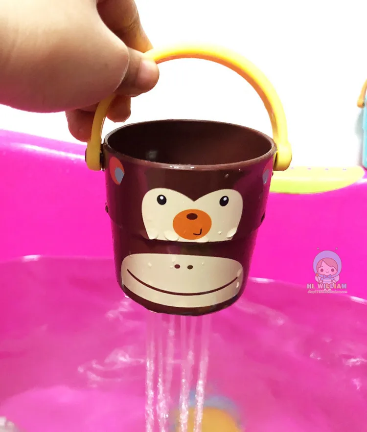 Детские водные игрушки, Мультяшные детские игрушки для купания, детские игрушки из песка, пластиковые ведерки унисекс для детей 1-3-5 лет