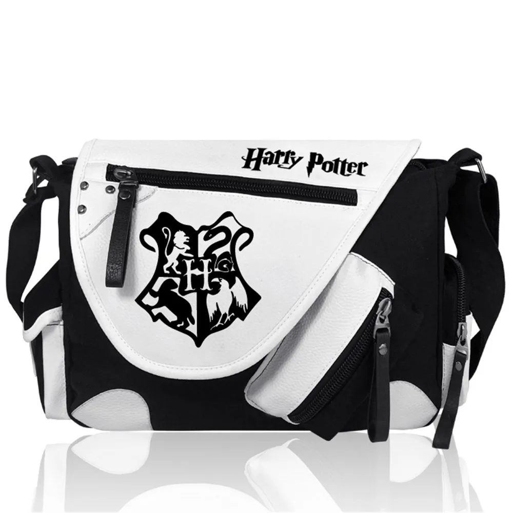 Harri Potter Сверхъестественное Дэдпул мужская женская сумка на плечо модная унисекс Водонепроницаемая холщовая+ ПУ сумка-мессенджер из Игры престолов сумка для книг - Цвет: Harri Potter