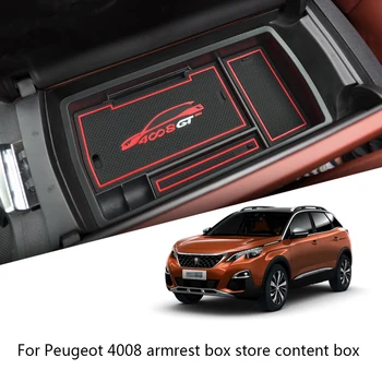 

Replacement For Peugeot 4008 2017-2018 Car Armrest Box Organizer Tray Phone Coins Wallet Storage Box Insert Pallet