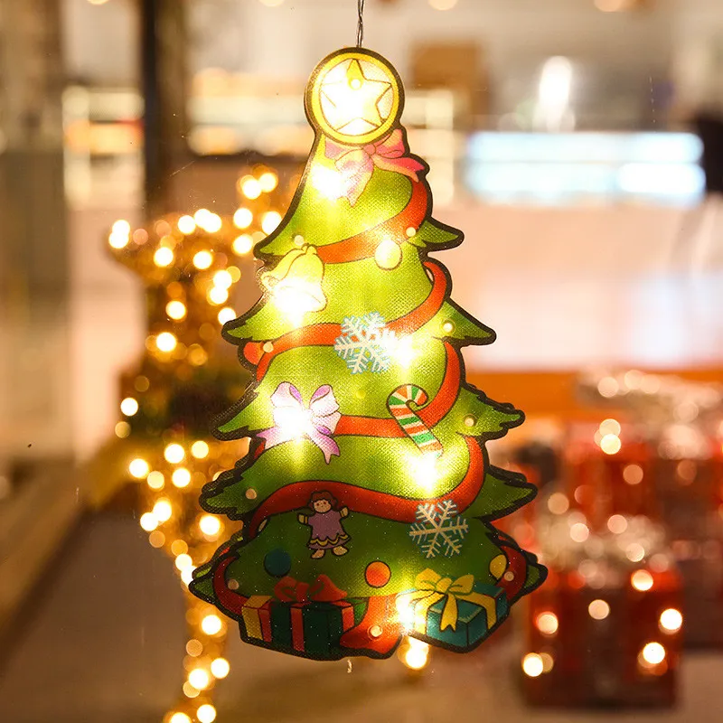

window hanging lights Holiday decoration lights LED Christmas decoration atmosphere scene layout holiday decoration lights