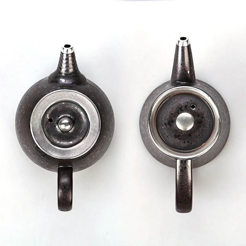 

Silver pot, sterling silver 999 teapot, handmade, Japanese teapot, side handle pot, sterling silver pot, smoke pot