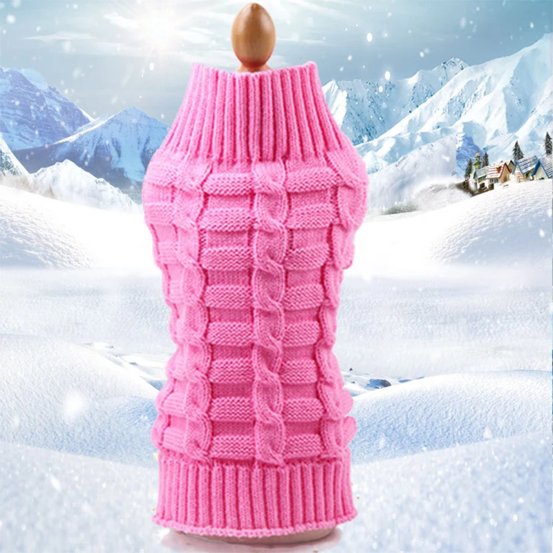 Winter Pet Dog Clothes for Dogs Christmas Sweater Santa Claus Elk Dog Jacket Puppy Pet Clothing for Dogs Costume French Bulldog - Цвет: Pink
