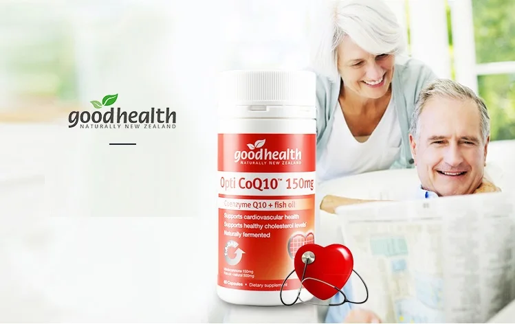 Коэнзим хорошего здоровья CoQ10 Omega3 Рыбий жир 60Cap добавка для здоровья сердца Иммунная сердечно-сосудистая система свободный радикальный Мусорщик