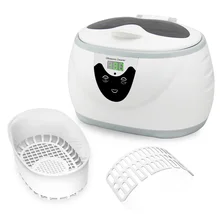 New 600ml Ultrasonic Cleaner Manicure Tools Sonic Cleaning Jewelry Eyeglasses Denture Home Ultrasound Bath Washing Machine